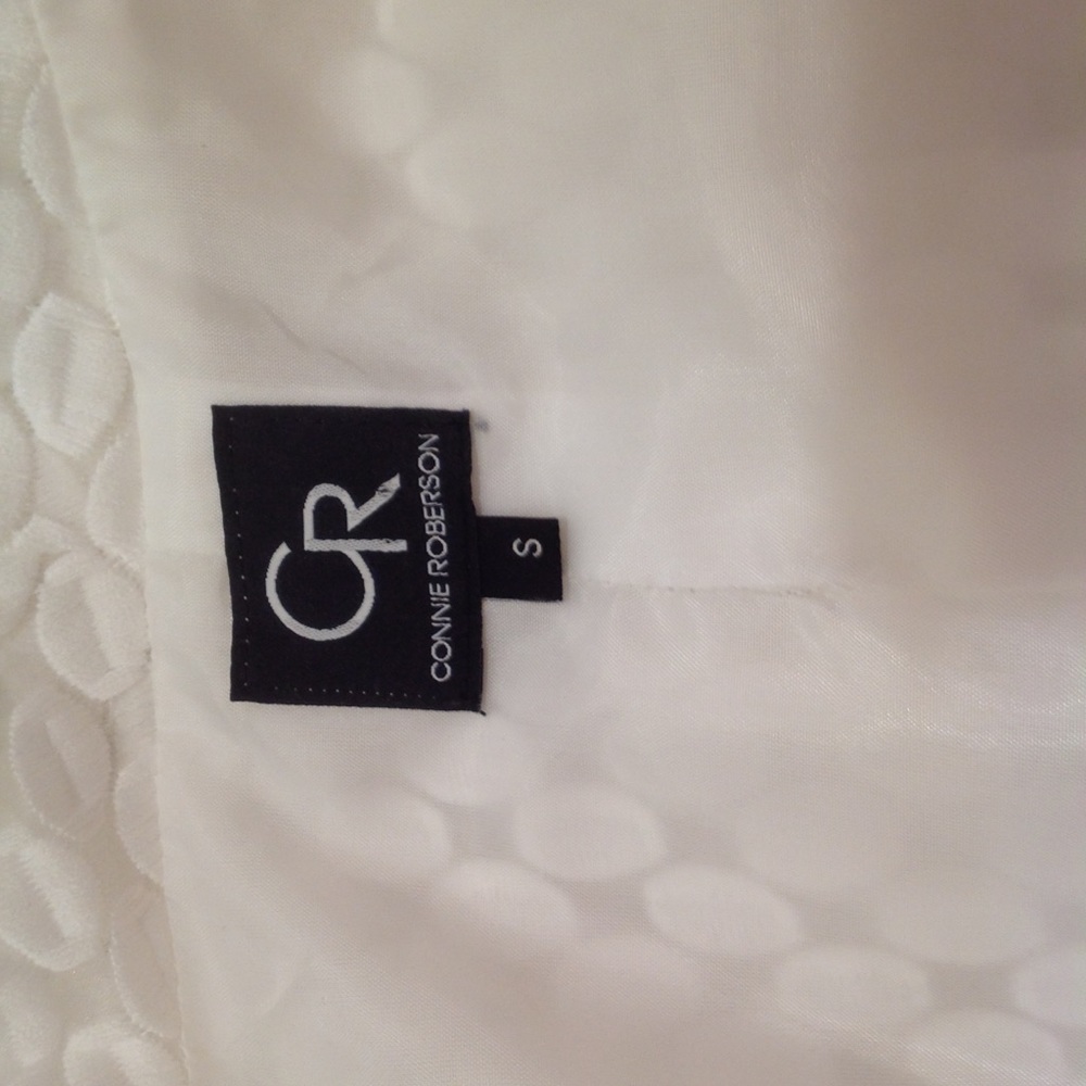 Vintage Connie Roberson White Silk Jacket View 6